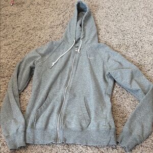 Women’s Vintage NIKE grey zip hoodie sweatshirt pullover size medium